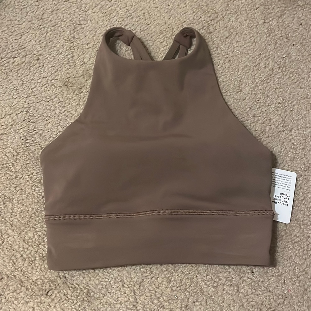 Lululemon Energy Bra High Neck Brown